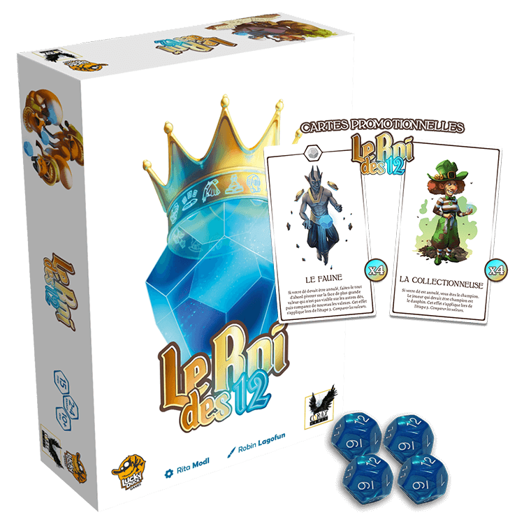 Le Roi des 12 + + Carters Promo + Set de 4 dés XXL Pack