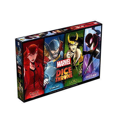 Marvel Dice Throne - Scarlet Witch, Thor, Loki, Spider-Man