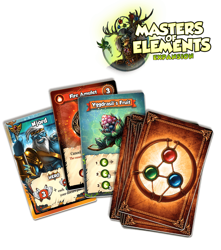 Vikings Gone Wild: Masters of Elements - Cartes Premium Kickstarter